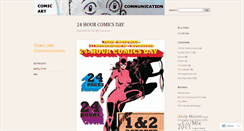 Desktop Screenshot of comicartcommunication.wordpress.com