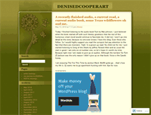 Tablet Screenshot of denisedcooperart.wordpress.com
