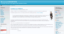 Desktop Screenshot of accounthunter.wordpress.com