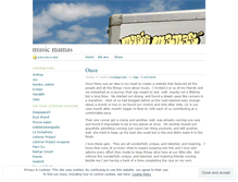 Tablet Screenshot of musicmamas.wordpress.com