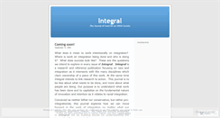 Desktop Screenshot of integralonline.wordpress.com