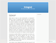 Tablet Screenshot of integralonline.wordpress.com
