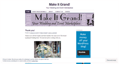 Desktop Screenshot of makeitgrandmarketplace.wordpress.com