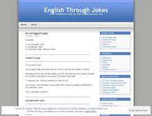 Tablet Screenshot of englishthroughjokes.wordpress.com