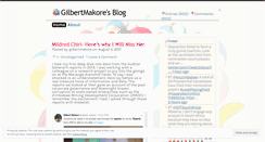 Desktop Screenshot of gilbertmakore.wordpress.com