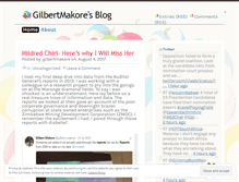 Tablet Screenshot of gilbertmakore.wordpress.com