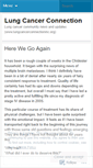 Mobile Screenshot of lungcancerconnectioninc.wordpress.com