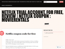 Tablet Screenshot of netflixcouponcode.wordpress.com