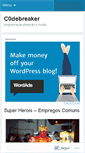Mobile Screenshot of c0debreaker.wordpress.com