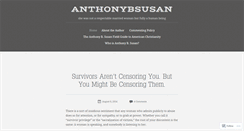 Desktop Screenshot of anthonybsusan.wordpress.com