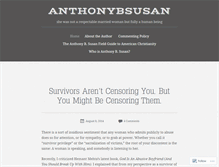 Tablet Screenshot of anthonybsusan.wordpress.com