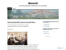Tablet Screenshot of manaviki.wordpress.com