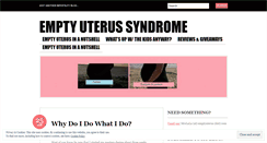 Desktop Screenshot of emptyuterus.wordpress.com