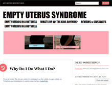 Tablet Screenshot of emptyuterus.wordpress.com