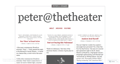 Desktop Screenshot of peteratthetheater.wordpress.com