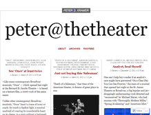 Tablet Screenshot of peteratthetheater.wordpress.com