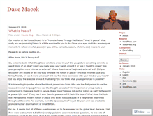 Tablet Screenshot of davemacek.wordpress.com