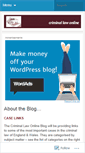 Mobile Screenshot of criminallawonline.wordpress.com