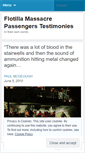 Mobile Screenshot of flotillamassacrepassengers.wordpress.com