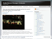 Tablet Screenshot of flotillamassacrepassengers.wordpress.com