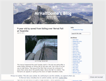 Tablet Screenshot of mrhalfdome.wordpress.com