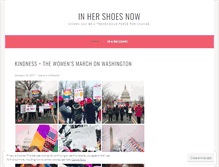 Tablet Screenshot of inhershoesnow.wordpress.com