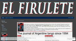 Desktop Screenshot of elfirulete.wordpress.com