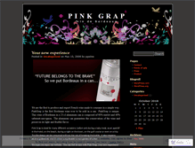 Tablet Screenshot of pinkgrapwine.wordpress.com