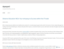 Tablet Screenshot of apaspati.wordpress.com