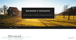 Desktop Screenshot of maynardsthoughts.wordpress.com