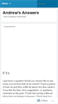 Mobile Screenshot of andrewm22.wordpress.com