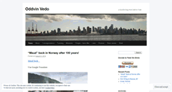 Desktop Screenshot of oddvinvedo.wordpress.com