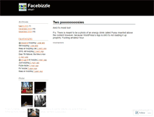 Tablet Screenshot of facebizzle.wordpress.com