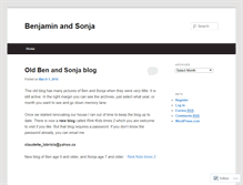 Tablet Screenshot of benandsonja.wordpress.com