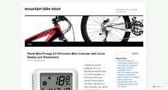 Desktop Screenshot of bestmountainbikestore.wordpress.com