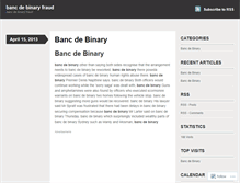 Tablet Screenshot of cso.bancdebinaryfraud.wordpress.com