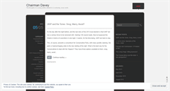 Desktop Screenshot of chairmandavey.wordpress.com