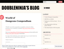 Tablet Screenshot of doubleninja.wordpress.com