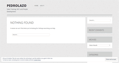 Desktop Screenshot of pedrolazo.wordpress.com