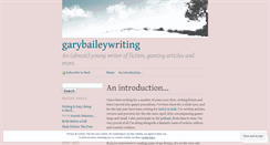 Desktop Screenshot of garybaileywriting.wordpress.com