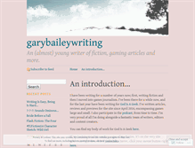 Tablet Screenshot of garybaileywriting.wordpress.com