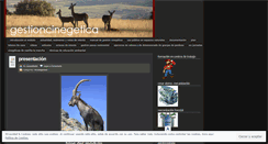 Desktop Screenshot of gestioncinegetica.wordpress.com