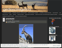 Tablet Screenshot of gestioncinegetica.wordpress.com