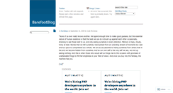 Desktop Screenshot of barefootblog.wordpress.com