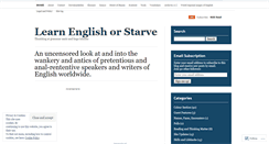 Desktop Screenshot of learnenglishorstarve.wordpress.com