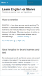 Mobile Screenshot of learnenglishorstarve.wordpress.com