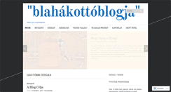 Desktop Screenshot of blahakotto.wordpress.com