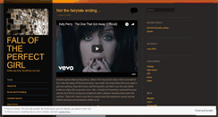 Desktop Screenshot of falloftheperfectgirl.wordpress.com