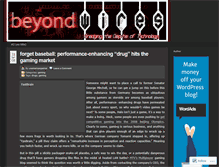 Tablet Screenshot of beyondwires.wordpress.com