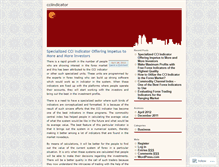 Tablet Screenshot of cciindicator.wordpress.com